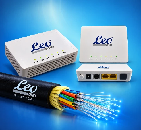 Fiber Optic Cable, ONU & Router